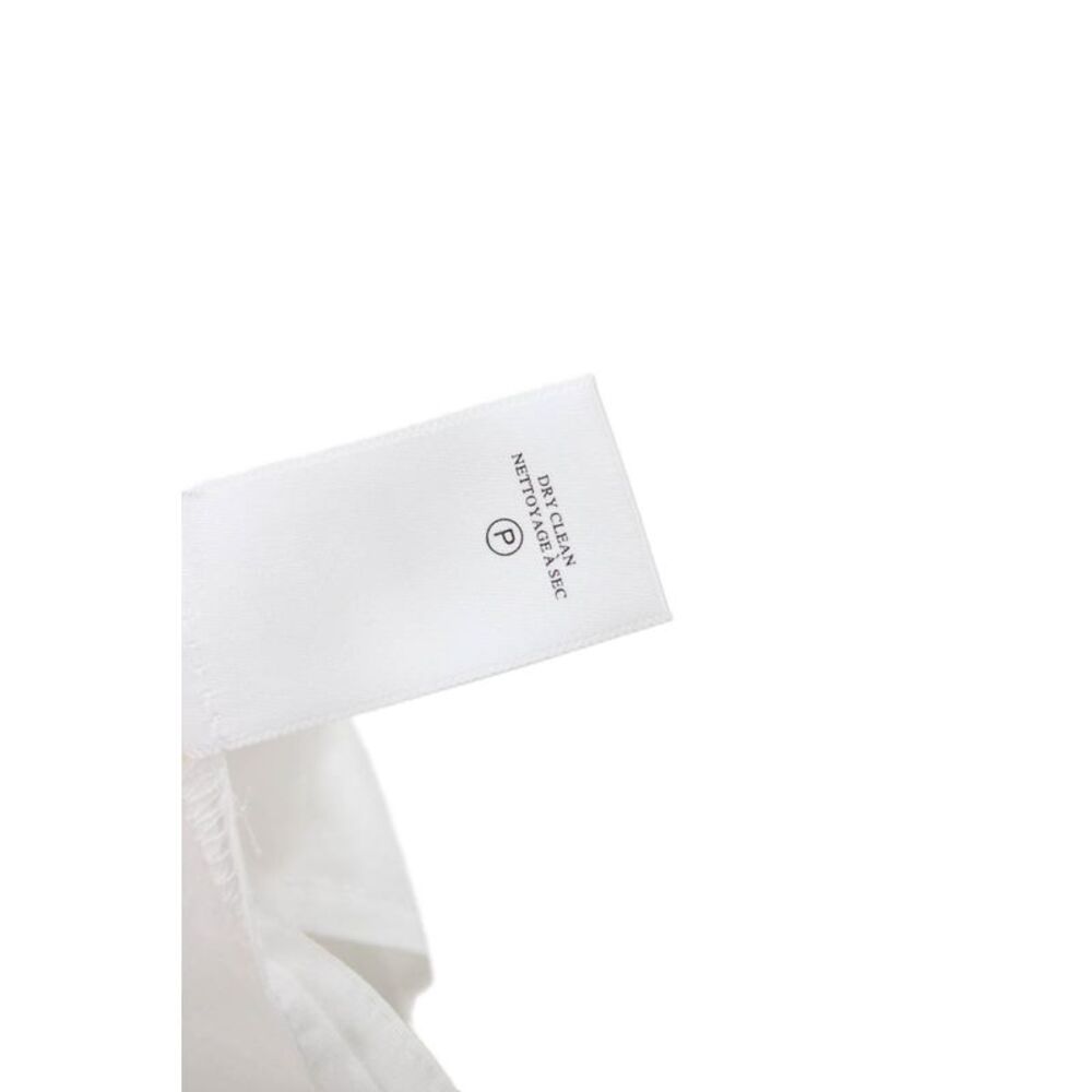 A.L.C. Womens A-Line Mini Dress White V-Neck Short Sleeve Cotton Size 0 - Picture 6 of 6